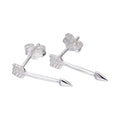 Boucles d'oreilles à tige en argent sterling en forme de flèche