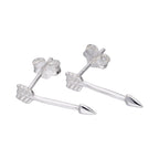 Boucles d'oreilles à tige en argent sterling en forme de flèche