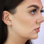 Boucles d'oreilles à tige en argent sterling en forme de flèche
