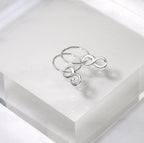 Boucles d'oreilles créoles en argent sterling avec breloque infini de 12 mm