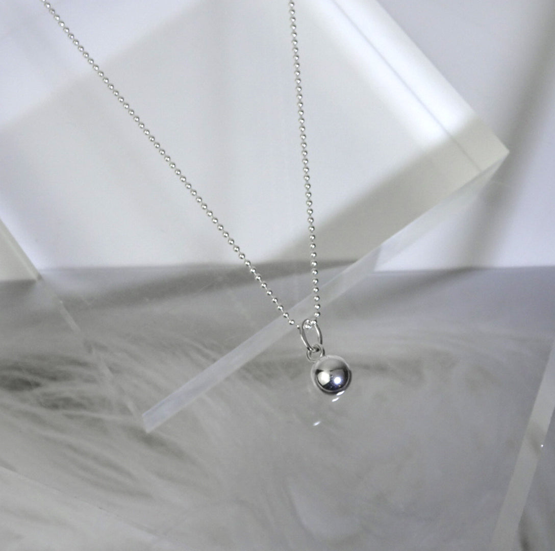 Collier boule de Noël en argent sterling - 35 à 55 cm