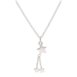 Collier multi-étoiles en argent sterling de 40 à 81 cm