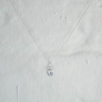 Collier en argent sterling avec zircones cubiques transparents de 5 mm, 40 à 81 cm