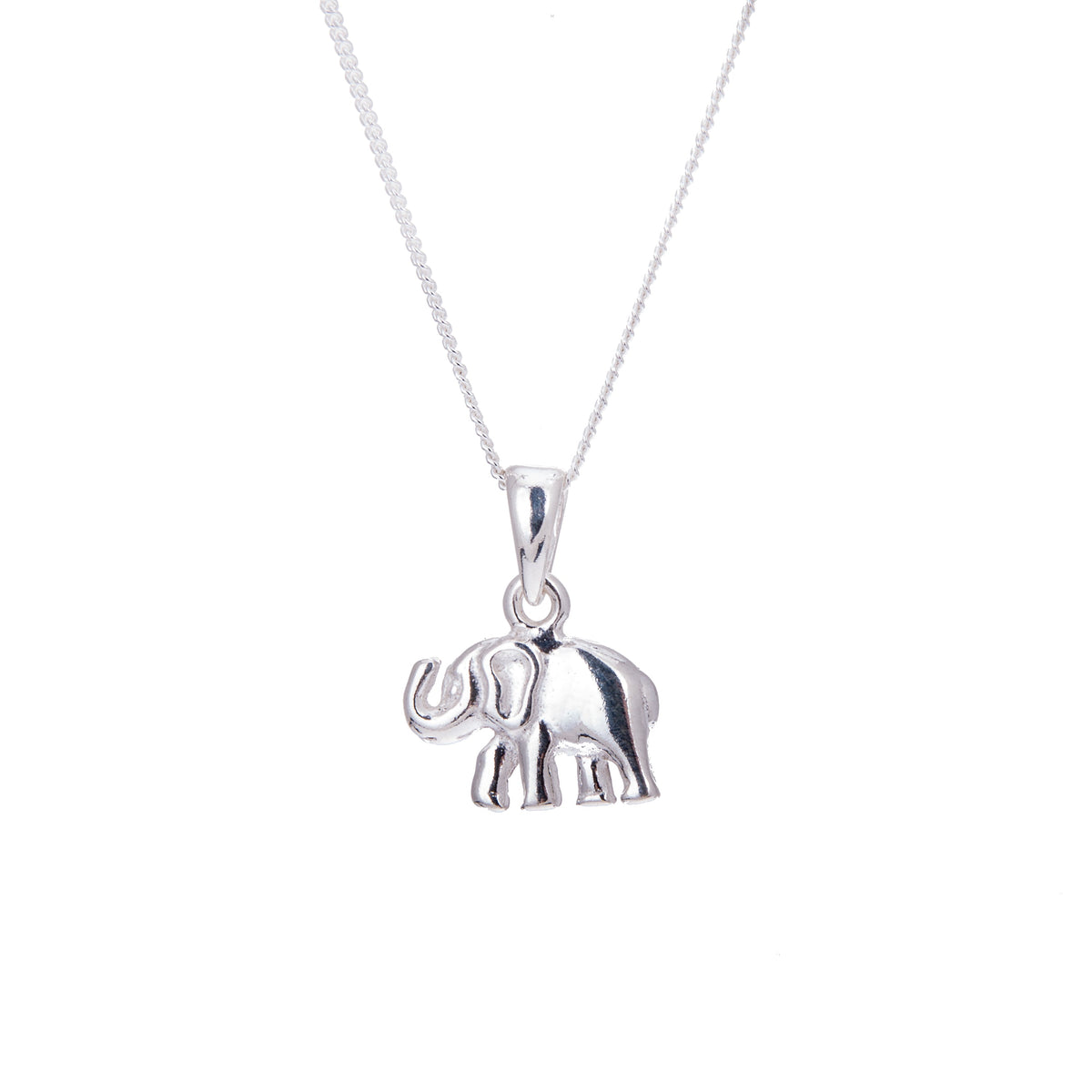 Collier éléphant en argent sterling - 35 à 81 cm