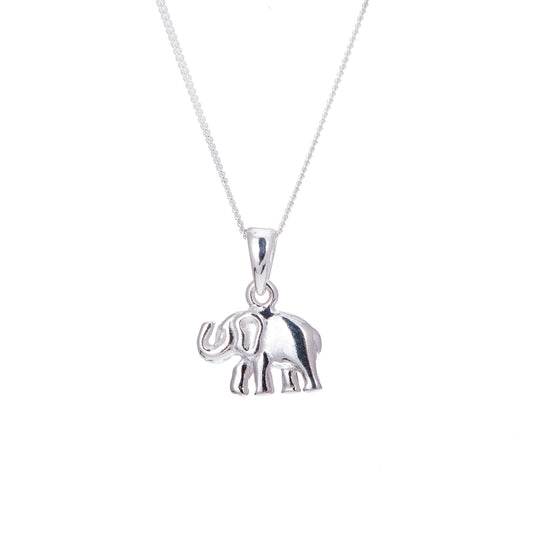 Collier éléphant en argent sterling - 14 à 32 pouces
