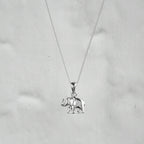 Collier éléphant en argent sterling - 35 à 81 cm