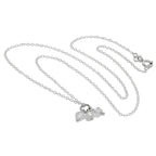Collier triple perles en argent sterling et cristal transparent de 35 à 55 cm
