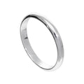 Bague empilable en argent sterling de 3 mm en forme de D