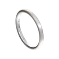 Petite bague empilable en argent sterling avec finition mate