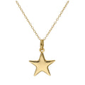 Collier étoile en argent sterling plaqué or - 40 à 55 cm