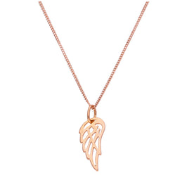 Aile d'ange ouverte en argent sterling plaqué or rose de 35 à 81 cm