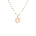 Collier plat lune et étoile en or 9 carats - 40 à 45 cm