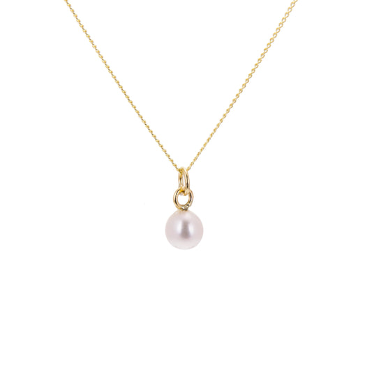 Collier de perles d'eau douce blanches de 4 mm en or 9 carats - 40 à 50 cm