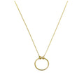 Collier Karma Circle en or fin 9 carats - 45,7 cm