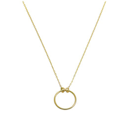 Collier Karma Circle en or fin 9 carats - 45,7 cm