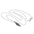 Collier plume en argent sterling - 35 à 55 cm