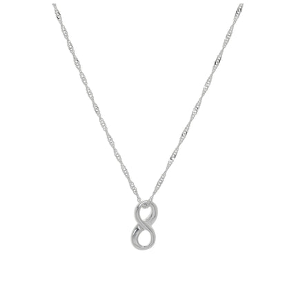 Collier flottant Infinity en argent sterling - 16 à 24 pouces