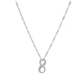 Collier flottant Infinity en argent sterling - 40 à 60 cm