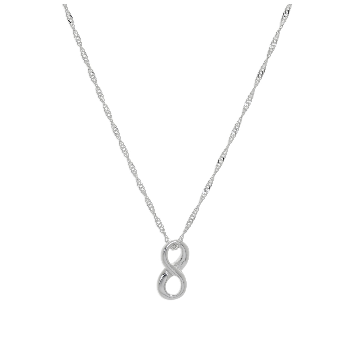 Collier flottant Infinity en argent sterling - 40 à 60 cm