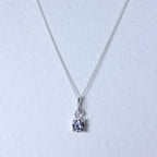 Collier en argent sterling avec pierre de naissance Alexandrite CZ - 35 à 81 cm