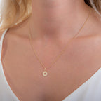 Collier boussole en or 9 carats - 40 à 45 cm