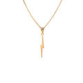 Collier éclair en or 9 carats - 40 à 45 cm