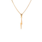 Collier éclair en or 9 carats - 40 à 45 cm