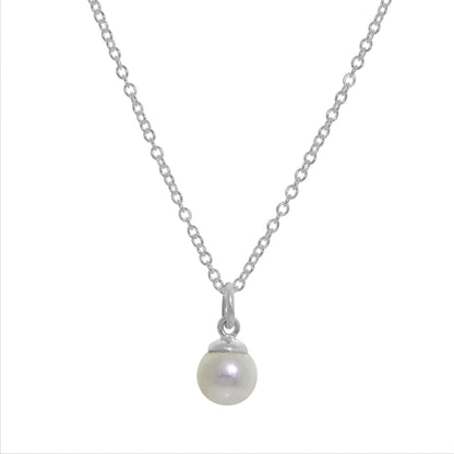 Collier Belcher en argent sterling et perles d'eau douce de 40 à 81 cm