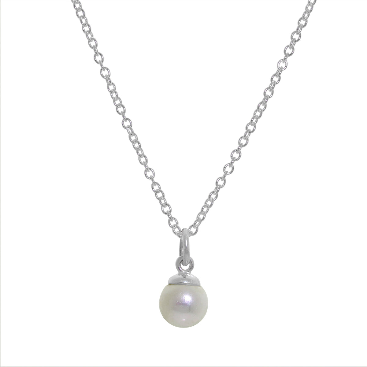 Collier Belcher en argent sterling et perles d'eau douce de 40 à 81 cm