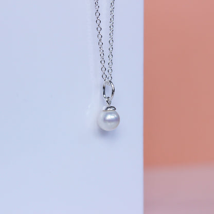 Collier Belcher en argent sterling et perles d'eau douce de 40 à 81 cm