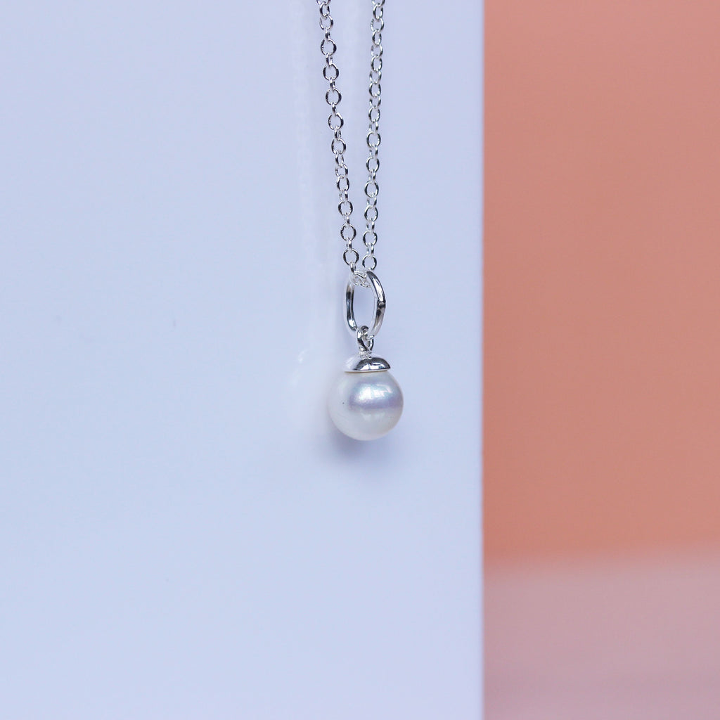 Collier Belcher en argent sterling et perles d'eau douce de 40 à 81 cm