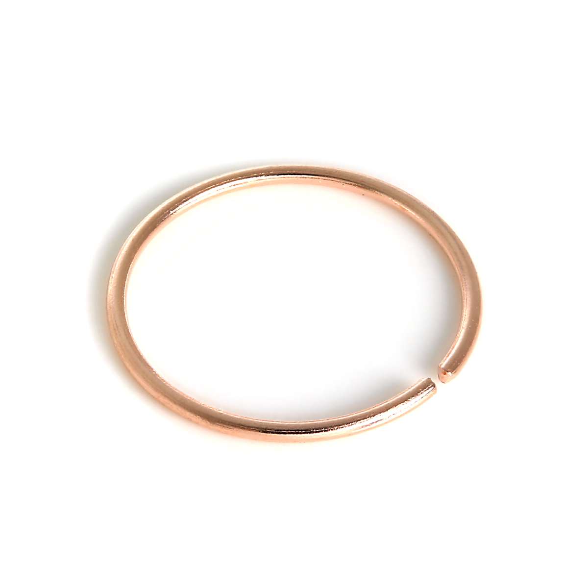 Bague créole Helix 8 mm en or rose 9 carats