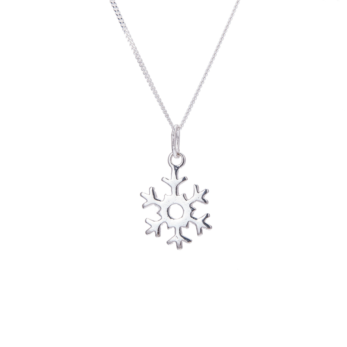 Collier flocon de neige en argent sterling - 35 à 81 cm