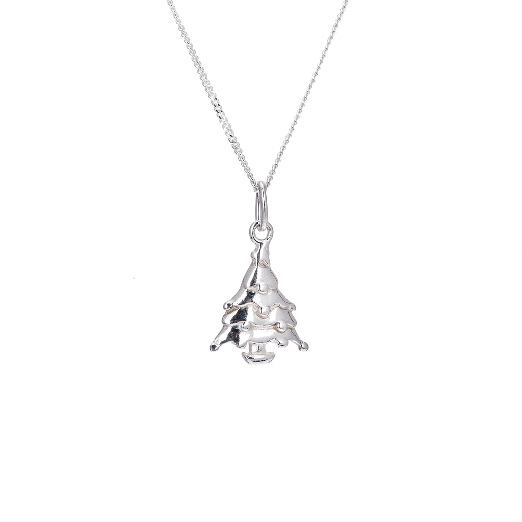 Collier sapin de Noël en argent sterling - 40 à 81 cm