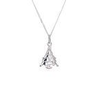 Collier sapin de Noël en argent sterling - 40 à 81 cm