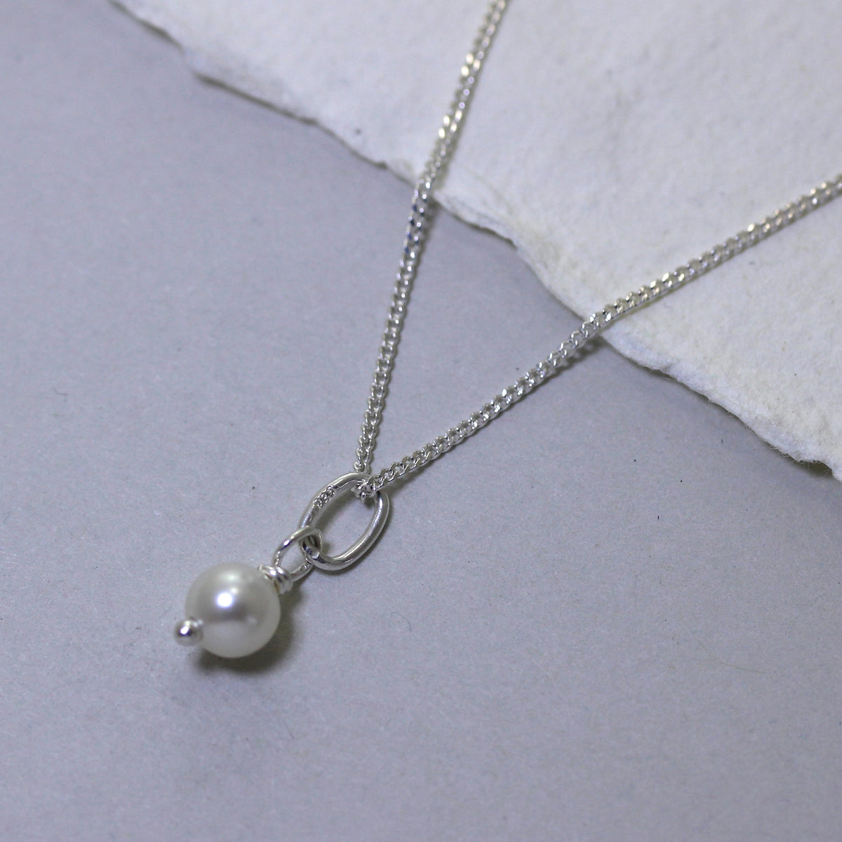 Collier de perles d'eau douce rondes en argent sterling - 40 à 81 cm