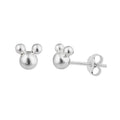 Boucles d'oreilles à tige en argent sterling en forme de tête de souris et de ballon
