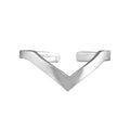 Boucle d'oreille en argent sterling en forme de bréchet