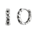 Boucles d'oreilles créoles à charnière en argent sterling de 13 mm