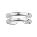 Bague d'orteil ouverte à double bande en argent sterling