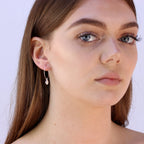 Boucles d'oreilles créoles en argent sterling avec breloque coquillage cauri de 16 mm