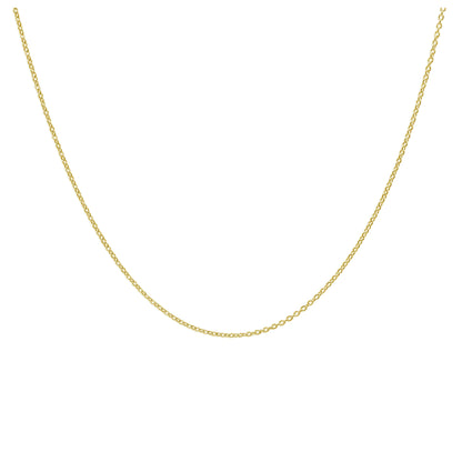 Collier coulissant réglable en argent sterling plaqué or 24 pouces