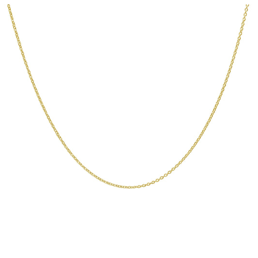 Collier coulissant réglable en argent sterling plaqué or 24 pouces