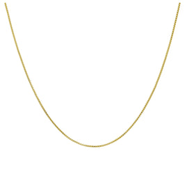 Chaîne à fermoir coulissant en argent sterling plaqué or jusqu'à 60 cm