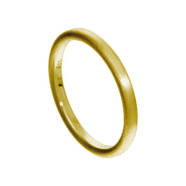 Petite bague empilable en argent sterling plaqué or finition mate