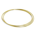 Bracelet triple russe en argent sterling plaqué or