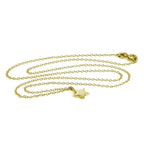 Collier étoile en argent sterling plaqué or 45 cm