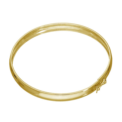 Bracelet à charnière pour adulte en argent sterling plaqué or de 65 mm