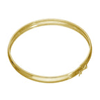 Bracelet à charnière pour adulte en argent sterling plaqué or de 65 mm