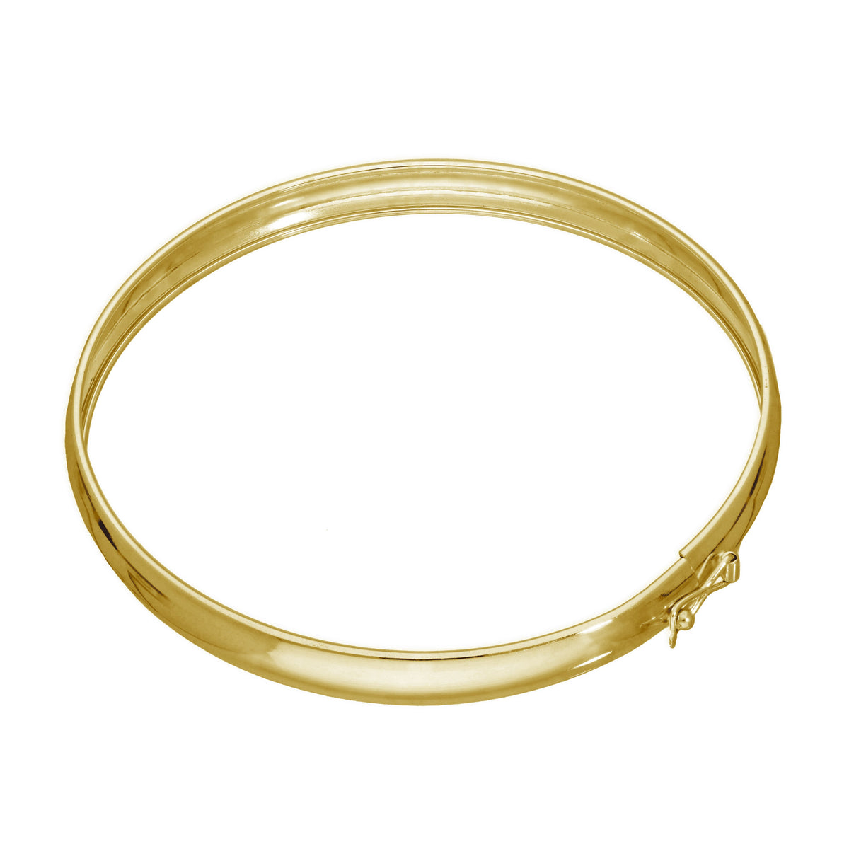 Bracelet à charnière pour adulte en argent sterling plaqué or de 65 mm